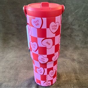 NWT Hydrapeak Artesian Collection Valentine Hearts 32 oz Insulated Tumbler